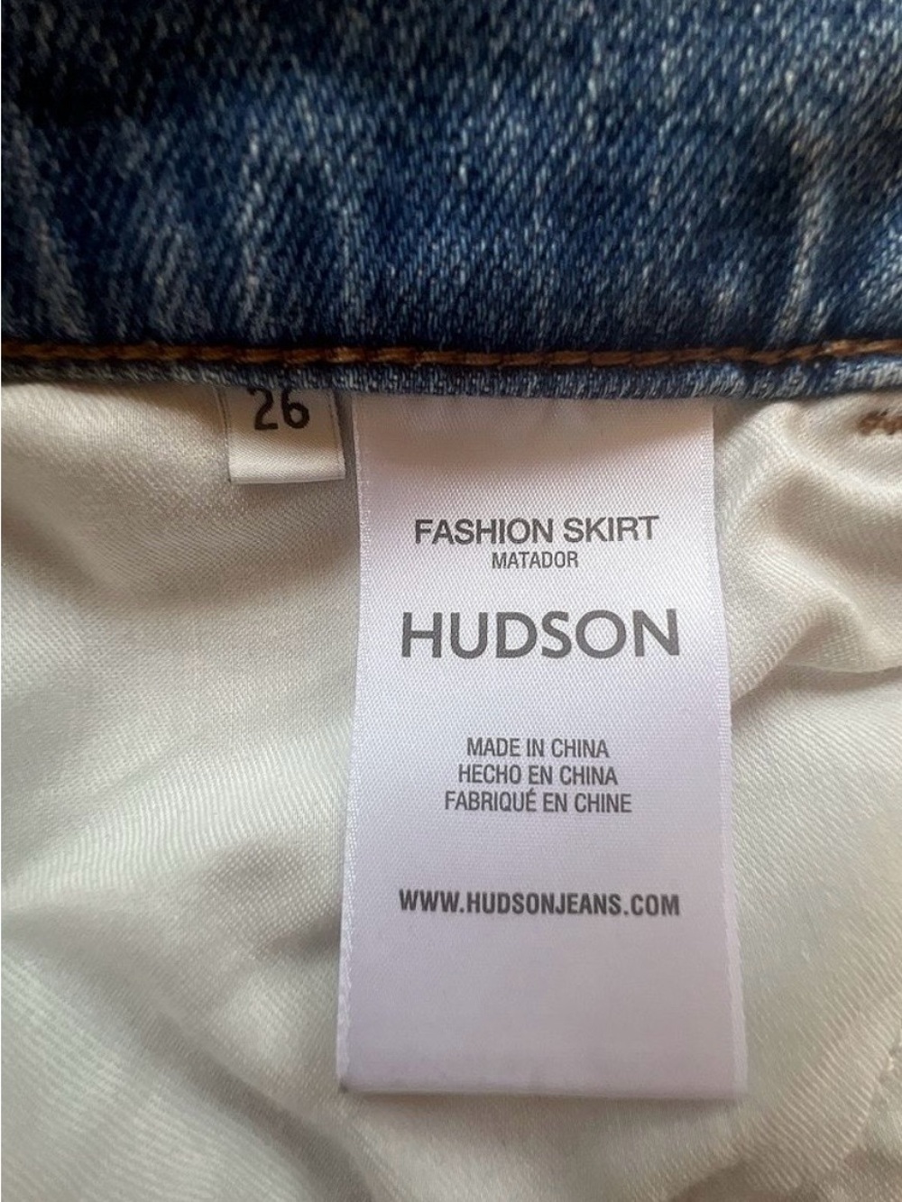 Hudson Size 26 Reconstructed Denim Skirt in Lucen - Picture 4 of 8